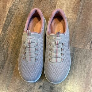 Skechers Women's Blush and Gray Sneakers